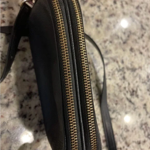 Coach Black Leather Wristlet with Gold Hardware - Picture 2 of 2